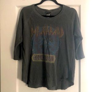 Junk Food Vintage Style Def Leppard Band Tee
